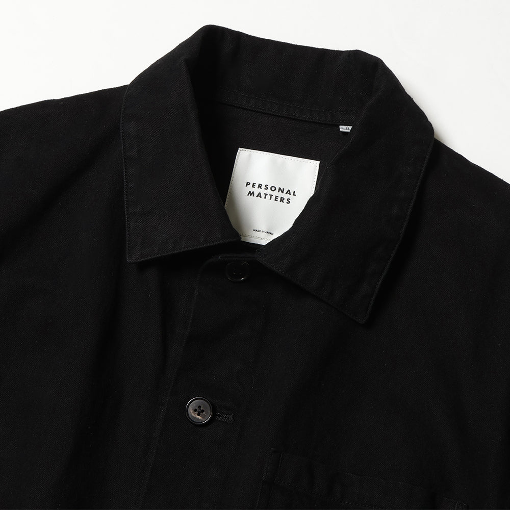 【パーソナルマターズ】 オーガニックコットンドリルチョアジャケット PERSONAL MATTERS PROJECT N°04 ORGANIC COTTON DRILL CHORE JACKET