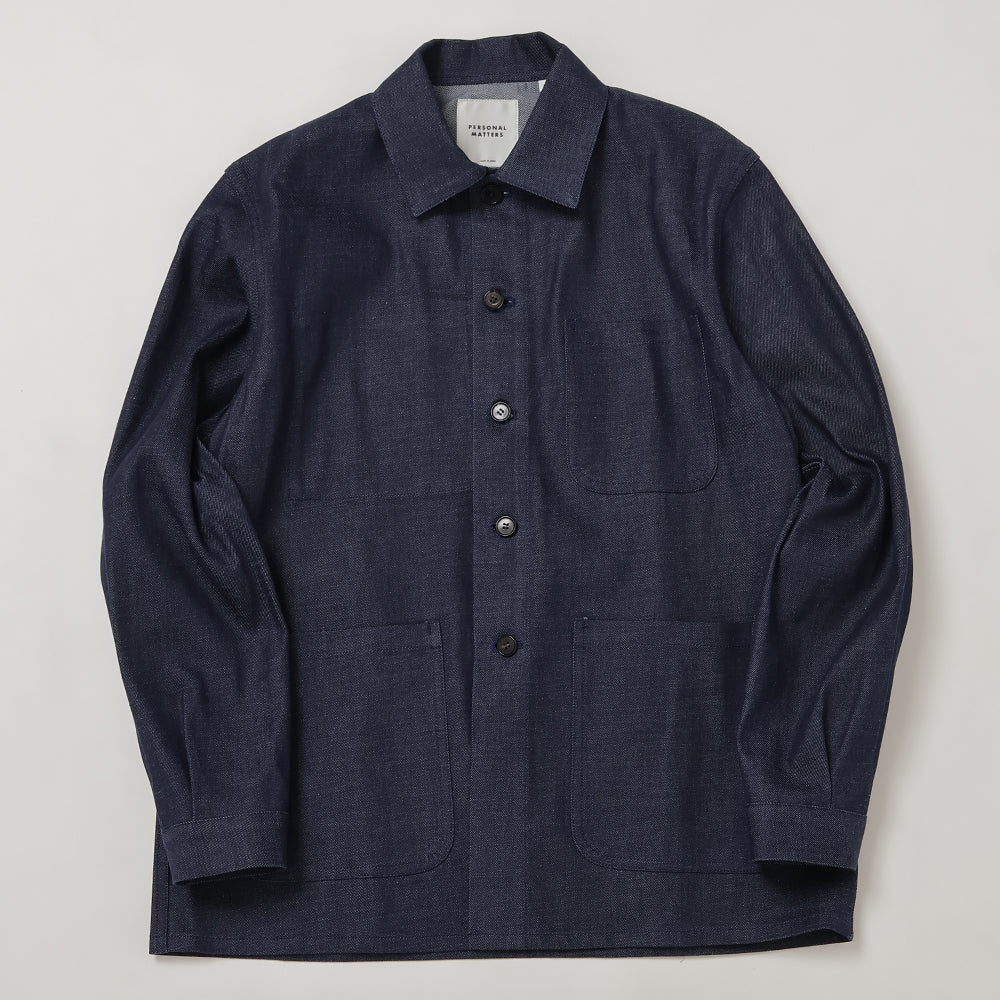 ORGANIC COTTON DENIM CHORE JACKET – PERSONAL MATTERS