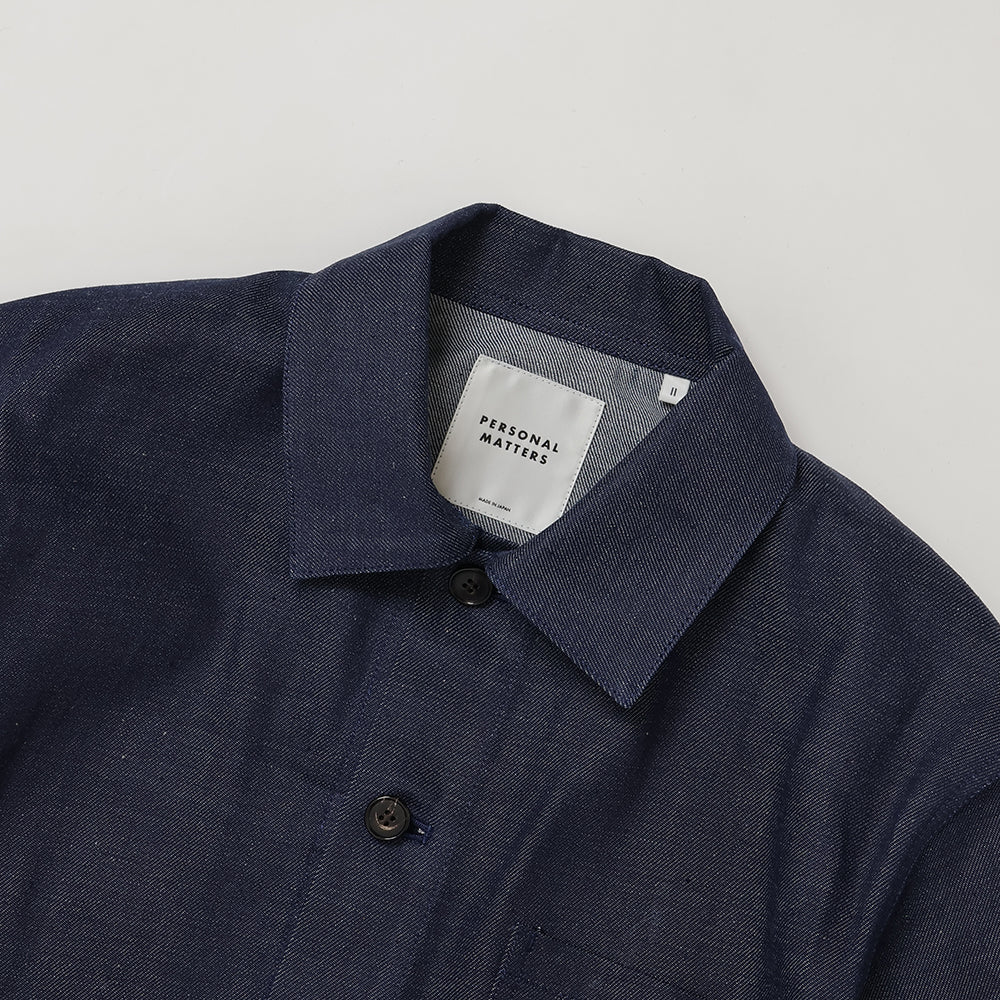 【パーソナルマターズ】 オーガニックコットンドリルチョアジャケット ORGANIC COTTON DENIM CHORE JACKET – PERSONAL MATTERS