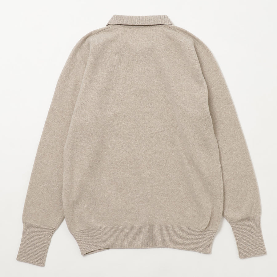 MERINO WOOL POLO NECK SWEATER