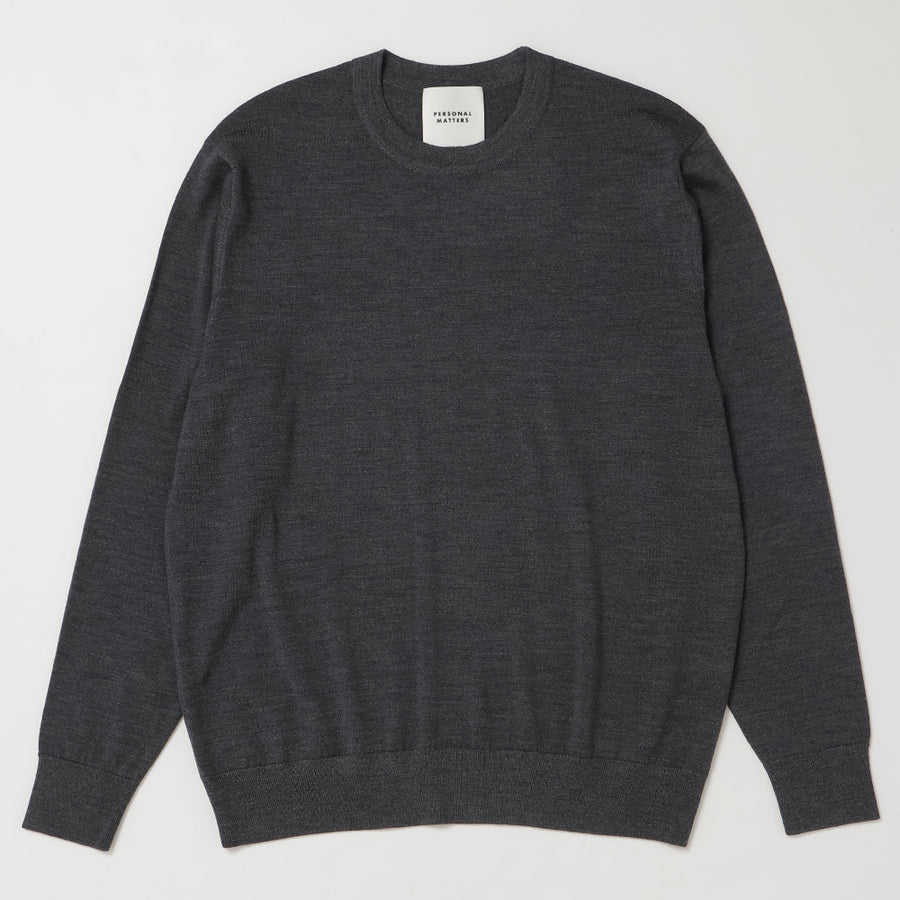 MERINO WOOL CREW NECK SWEATER