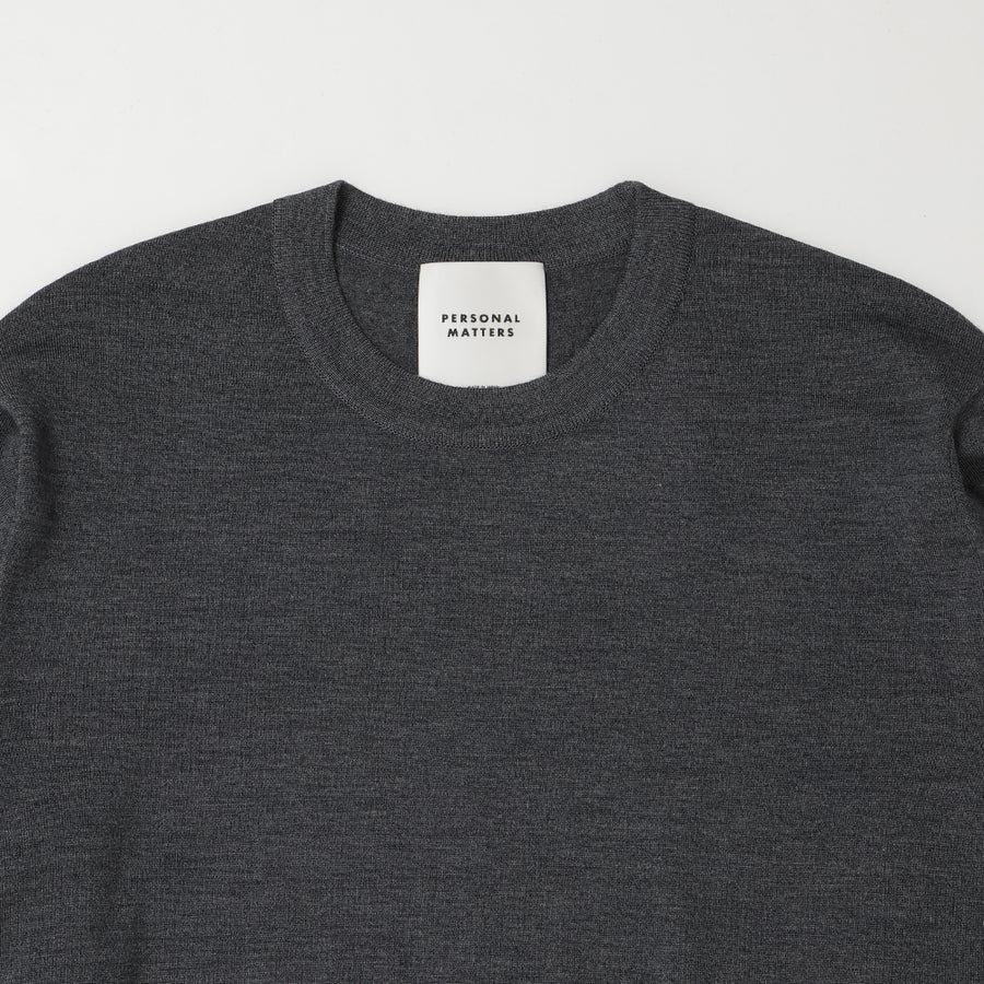 MERINO WOOL CREW NECK SWEATER