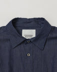 INDIGO DYE COTTON TWILL SHIRT