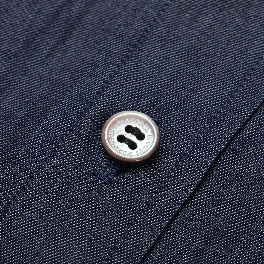 INDIGO DYE COTTON TWILL SHIRT