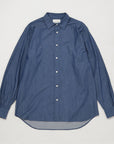 INDIGO DYE COTTON TWILL SHIRT