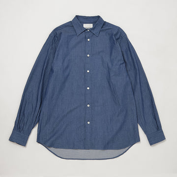 INDIGO DYE COTTON TWILL SHIRT