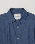 INDIGO DYE COTTON TWILL SHIRT