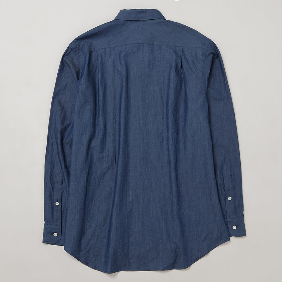 INDIGO DYE COTTON TWILL SHIRT