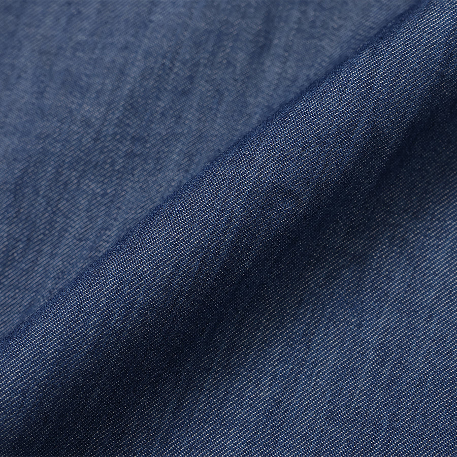 INDIGO DYE COTTON TWILL SHIRT